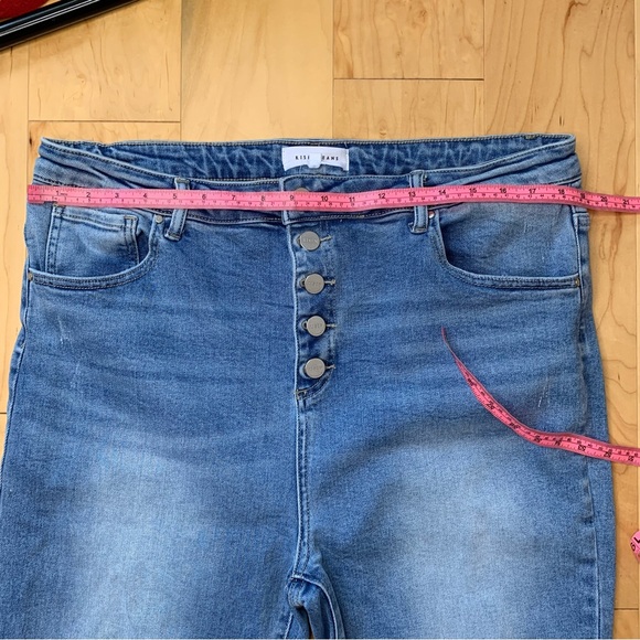 Risen Jeans Button Fly Flare Jeans 3XL - Picture 2 of 8